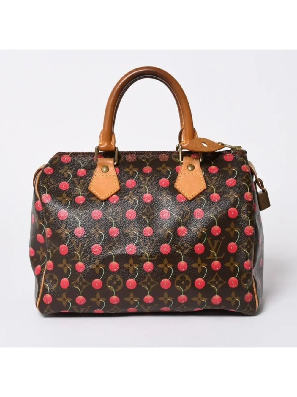 Louis Vuitton Takashi Murakami Monogram Cherry Speedy 25 Handbag